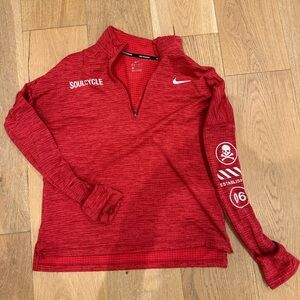 Nike Soulcycle Red Dri-FIT Pullover